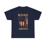 DOGE 47 We the People Tee - Department of Government Efficiency T-Shirt w/ American Flag