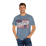Trump 45 47 America Flag Vintage Style T-Shirt