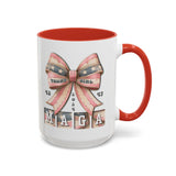 Trump Girl 45 47 MAGA Ribbon Large Coffee Mug