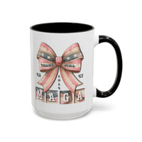 Trump Girl 45 47 MAGA Ribbon Large Coffee Mug